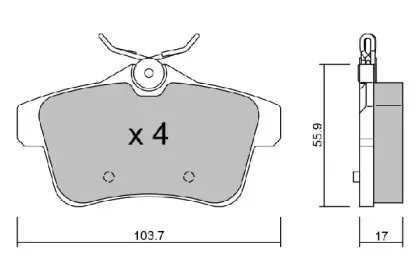 Комплект тормозных колодок, дисковый тормоз AISIN купить